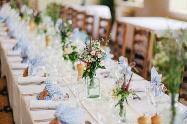 Garden wedding table